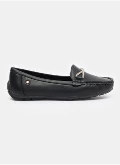 Buy Twisted Buckle Slip On Leather Simple Loafer in Egypt