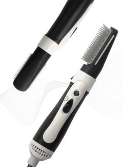 Buy ULIOVA Hair Straightening Dryer Comb Brush Black White in Saudi Arabia