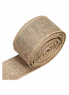 Buy KASTWAVE Plaid Check Wired Edge Ribbon Burlap Wired Ribbon, Wrapping Burlap Ribbon Burlap Wired Ribbon Plain Faux Jute Burlap Wired Ribbon for Gift Wrapping for Home Decor Wrapping DIY Crafts in UAE