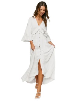 Buy Butterfly-Sleeve Flounce Maxi Dress in Egypt