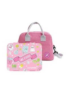 اشتري Eazy Kids Bento Box wt Insulated Lunch Bag & Cutter Set -Combo - Girl Power Pink في السعودية