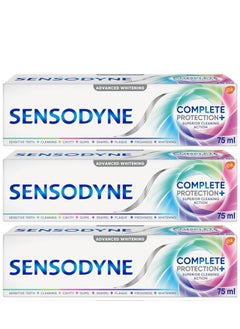 اشتري Pack Of 3 Sensodyne Complete Protection Whitening Toothpaste 75 ml في السعودية