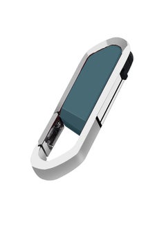 اشتري USB Flash Drive, Portable Metal Thumb Drive with Keychain, USB 2.0 Flash Drive Memory Stick, Convenient and Fast Pen Thumb U Disk for External Data Storage, (1pc 16GB Grey) في الامارات