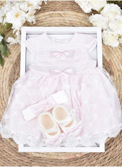 Buy 3-Piece Newborn Dress Gift Set from 0 to 3 Months in Saudi Arabia