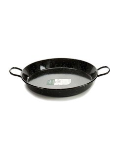 Buy Enameled Steel Paella Pan 34 cm, Black, Spain in UAE