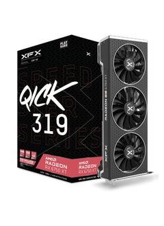 Buy XFX Speedster QICK319 Radeon RX 6750XT CORE Gaming Graphics Card with 12GB GDDR6 HDMI 3xDP, AMD RDNA 2 RX-675XYJFDP in UAE