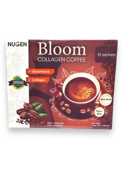 Buy Bloom collagen coffee NUGEN collagen drink slimming coffee organic with glutathione diet coffee keto in UAE