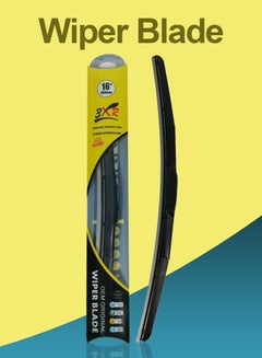 Buy Car Wiper Blade Premium Model 16" 400mm Hybrid Wiper Blade All Season Universal Car Wiper Blade 1 Pcs -3XR in Saudi Arabia