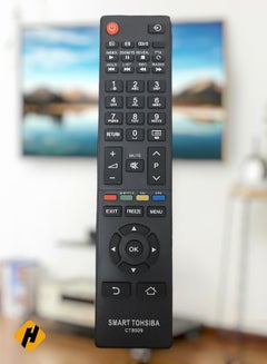 Buy Toshiba TV Remote CT8509 | Replacement Remote Control For Toshiba TV LCD LED Black in Saudi Arabia