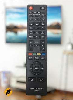 Buy Toshiba TV Remote CT8509 | Replacement Remote Control For Toshiba TV LCD LED Black in Saudi Arabia