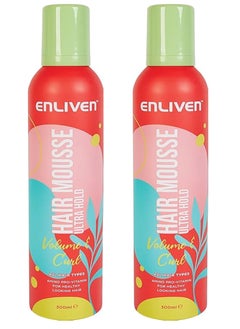 اشتري Enliven The Levine Ultra Hold Hair Mousse 2pc 600ml في مصر