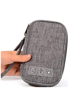 Buy Electronic Accessories Case with Front Pocket, Portable Cable Storage Bag Travel Waterproof Accessories Pouch for Phone,Headphones, Data Line, Power Bank, USB Flash Drive,etc in UAE