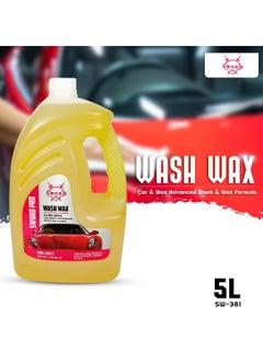 Buy SWORD PRO SW381 Wash Wax Ultra Shine 5L- Advanced Car Wash And Wax Formula for Glossy Finish in Saudi Arabia