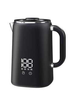 Buy Electric Kettle 1.7L, Adjustable Temperature 45℃-100℃, Small Electric Kettle Auto Power Off, Stainless Steel, 360° Rotating Base, 1500W, Black in UAE