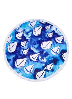 اشتري Anemoss Sailboat Round Beach Towel في السعودية