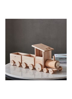 Buy Lumber Wooden Decorative Train 54 x 21.5 x 13.5 cm in Saudi Arabia