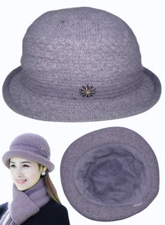 Buy Wool winter women trendy baded bucket hat in Egypt