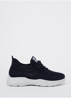 Buy Cobblerz Mens Lace-up Low Top Sneakers Blue in Saudi Arabia