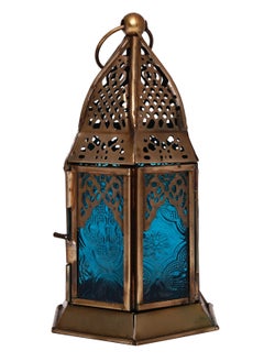 Buy HILALFUL Handmade Lantern, Small | Suitable for Living Room, Bedroom and Outdoor | Perfect Festive Gift for Home Decoration in Ramadan, Eid, Birthdays, Weddings, Housewarming | Iron | Turquoise in Saudi Arabia