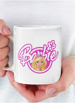 Buy Disney Barbie Mug Ceramic Tea and Coffee Mug with Handle Multicolour 11 oz in Saudi Arabia