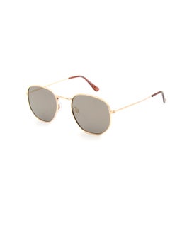 Buy Unisex UV Protection Sunglasses EE24M120-2 - Gold/Brown in UAE