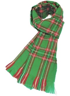 Buy Green Christmas Scarf 180cm x 30cm Green Scarves .. Scarf Shawl Gift in Egypt