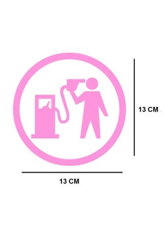 اشتري إستيكر بنزين شكل دائري - وردي في مصر