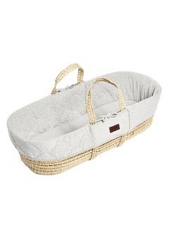 Buy Natural Knitted Baby Moses Basket And Mattressfrom 0 - 4 Months in UAE