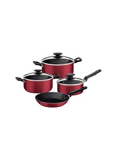 Buy Tramontina 7 PCS COOKWARE SET Ø 16 cm Sauce Pan 1,5L Ø 20 cm Casserole 2,9 L  Ø 24 cm Casserole 4,9 L Ø 26 cm Frying pan 1,8 L in Saudi Arabia