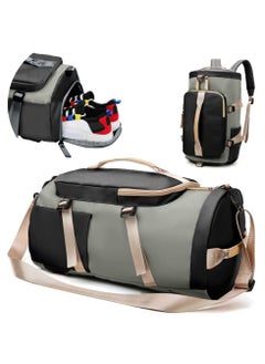 Buy 3-in-1 Sports Duffel Bag Large Capacity Sports Gym Bag, Multi-Occasion Application with Shoes Compartment and Wet Pocket in Saudi Arabia