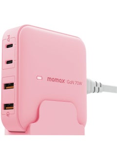 اشتري ONEPLUG PD 70W GaN 4 Ports [2x USB-C 2x QC] Desktop Charger - Pink في الامارات