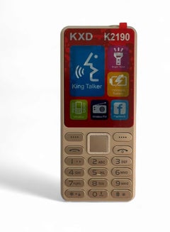 اشتري K2190 Dual Sim, 1.77 inches, 1000mAh battery, 2G - Gold/Black في مصر