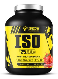 Buy Body Builder ISO 25000, Lean Muscles Growth, Rapid absorption of protein, Support Recovery, Strawberry Flavor, 4 Lbs in UAE