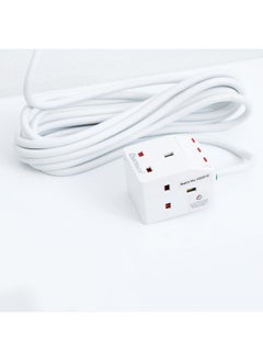 Buy Oshtraco 3-Plug Universal Extension 5M Cable in UAE