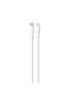 Buy Pawa PVC USB-C to Lightning Cable 20W 2M - White in UAE