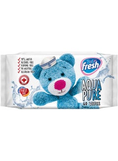 Buy Baby Fresh Aqua Pure 99 Percent Wet Wipes 60 Count in Saudi Arabia
