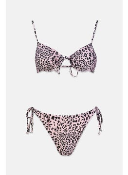 اشتري Women 2,Piece Animal Print Swim Bikini, Purple في السعودية