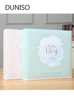 Buy 2Packs 200 Pockets Foil Stamping Photo Album for 6 Inches Photos Portable Photo Album for Baby Family Wedding Boys Girls in Saudi Arabia