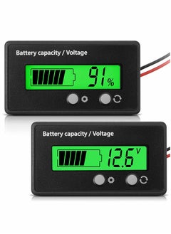 اشتري Battery Indicator, Golf Cart Battery Meter, Front Setting, Switch Key, Battery Capacity Voltage Indicator, Battery Gauge, for Acid, Lithium-ion Detect, 1PCS (Green) في السعودية