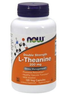 Buy Double Strength  L Theanine 200mg 120 Veg Cap in UAE