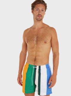 Buy Color Block Drawstring Swim Shorts in Saudi Arabia