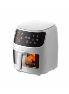 Buy Digital Air Fryer, 2400W, 8L, 8 Presets, Crispy and Healthy Cooking, Rapid Air Technology & Led Display, Best for Frying, Grilling, Roasting, Baking, QF-305 White in Saudi Arabia