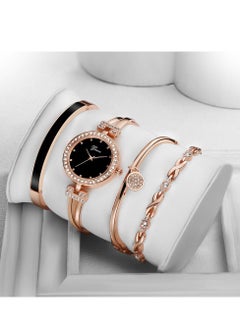 اشتري Women's Stainless Steel Analog Wristwatch With 3 Bracelets في السعودية