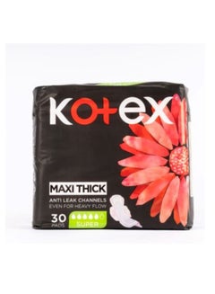 اشتري Kotex Feminine Pads Maxi Super 30 Pc في الامارات
