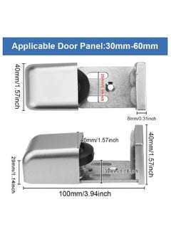 اشتري SYOSI Door Floor Guide, Adjustable Sliding Door Track, Sliding Barn Door Hardware Bottom, Automatic Door Fittings Bottom Floor Guide في السعودية