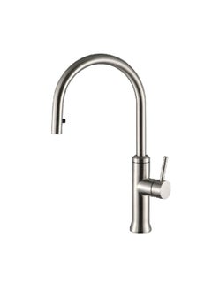 Buy Elegant and Modern Design Stainless Steel Kitchen Mixer Nickel 1 x 1 x 1 cm JS-K195N in Saudi Arabia