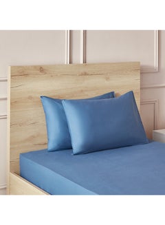 اشتري Essential 2-Piece Cotton Pillow Cover Set 75 x 50 cm في السعودية