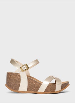 Buy Venus Strappy Mid Heel Wedges in UAE