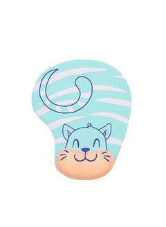 Buy 2 PCS Silicone Comfortable Padded Non-Slip Hand Rest Wristband Mouse Pad, Colour: Blue Cat in Saudi Arabia