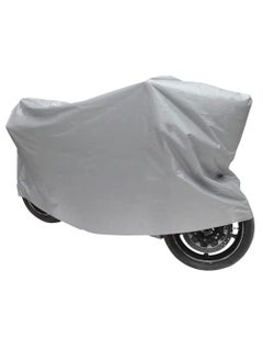 اشتري Motorcycle Dust Cover Universal Waterproof Outdoor Indoor UV Protection Dustproof Motorbike Cover (210x120cm, Grey) في الامارات